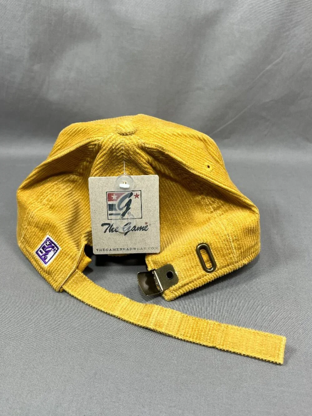 East Carolina Pirates ECU The Game NCAA Strapback Hat Rope Mustard Corduroy Mens - Picture 14 of 14